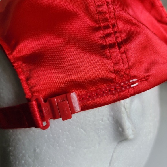 Vtg Otto Cap Shiny Adjustable Hat 90s World Champs Cincinnati Reds Rope‎ Front - Picture 5 of 11